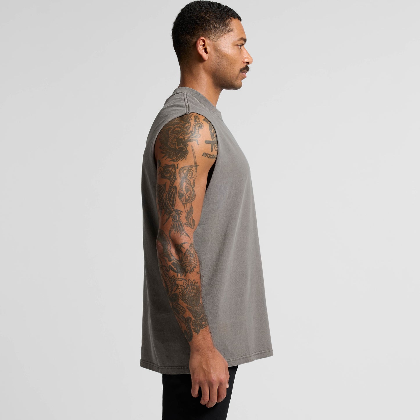 MENS HEAVY FADED TANK - 5084