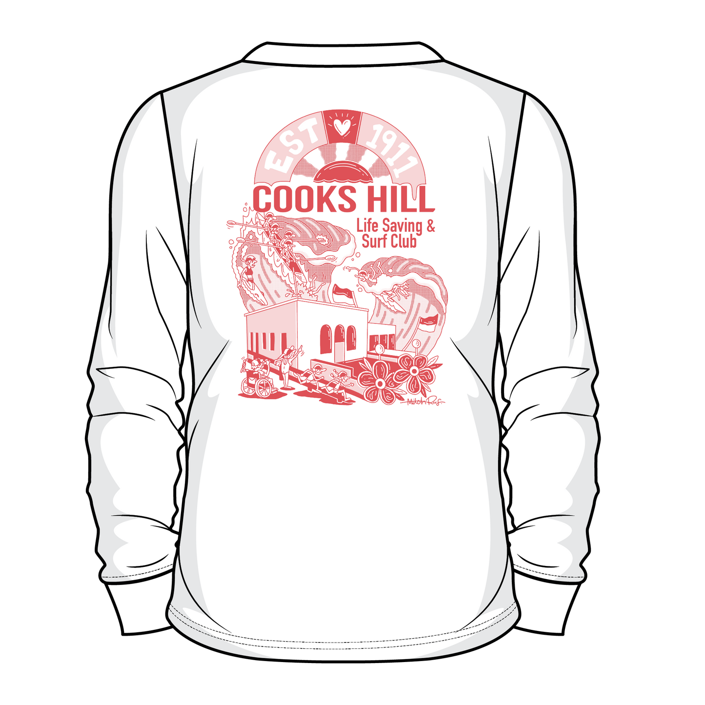 KIDS Mitch Revs L/S Tee X COOKS HILL SLSC