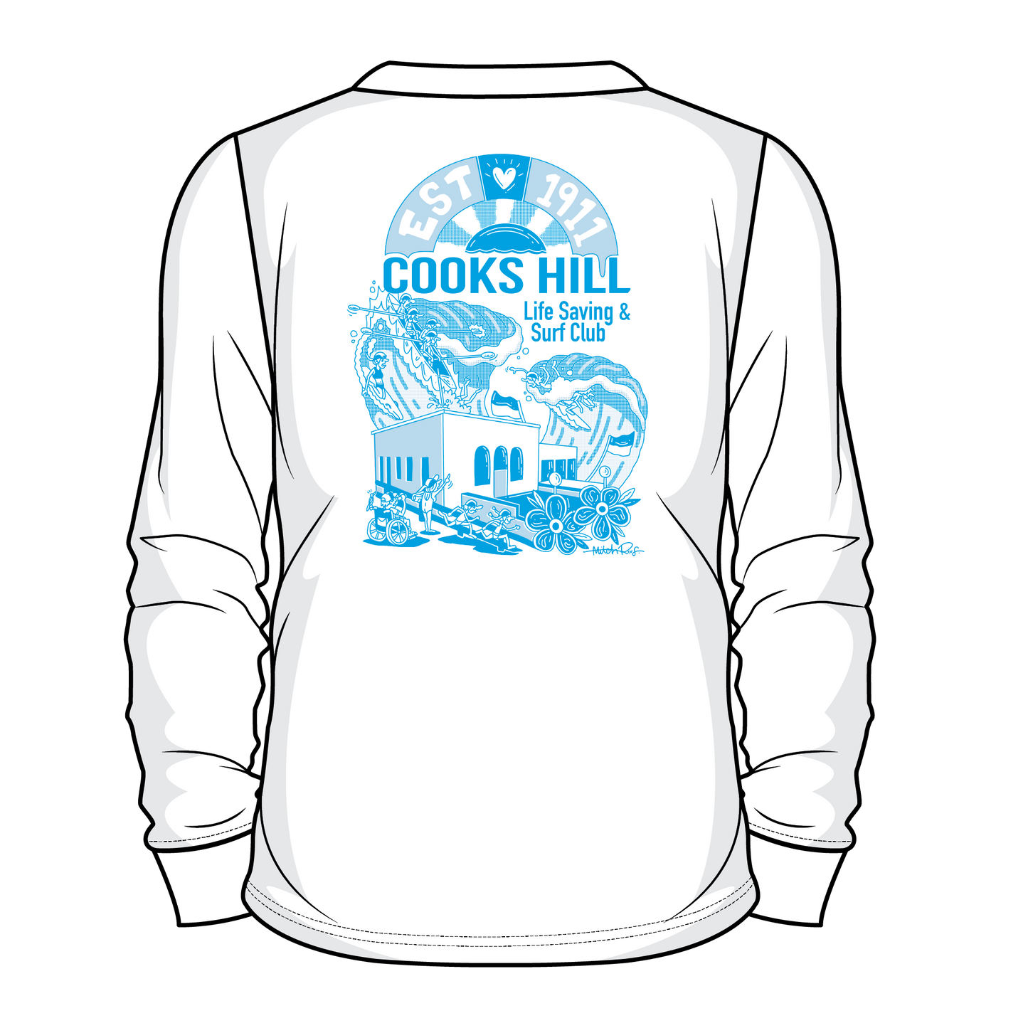 KIDS Mitch Revs L/S Tee X COOKS HILL SLSC