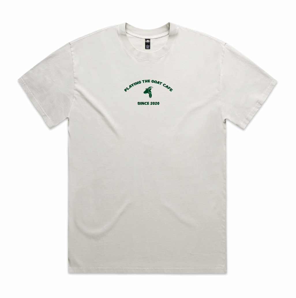 Cafe Tee (Bone W/Army)